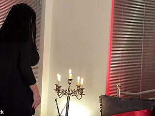 Candle Light Mood Illuminates Curvy Mature's Saggy Big Tits and Wet Hairy Pussy Orgasm Masturbation