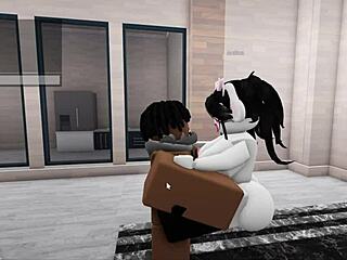 Big ass roblox slut bends over for deep doggystyle pounding