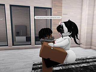 Big ass roblox slut bends over for deep doggystyle pounding