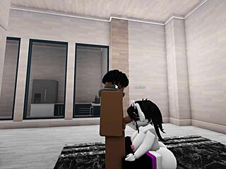 Big ass roblox slut bends over for deep doggystyle pounding