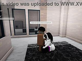 Big ass roblox slut bends over for deep doggystyle pounding