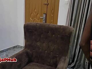 think ebony agent's fat ass survives client's rough pounding?