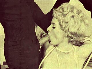 Vintage lesbian explores hairy pussy secrets in antique bondage ritual