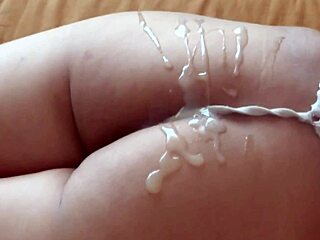 he blasts full loads deep in stepmom's fat latina ass with panties pulled aside and jeans tugged down