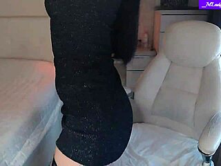 Jessy MLady's Perky Pussy Gets Tickled in Stockings Lingerie Tease