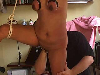 intense milf fist fucked hard hogtied in bdsm session screaming pleasure