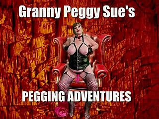 granny peggy sue rides my strapon hard cowgirl style 😈💦🔥