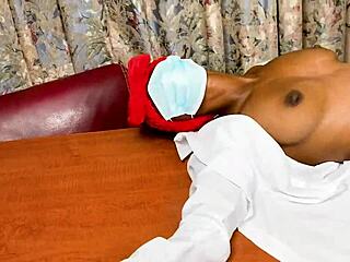 College Coed Screams Fuck Me Harder as Tight Pussy Takes Ebony Cock Doggystyle