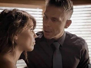 Sexy blonde student bends for professor's rough pussy gaping toys. Anal doggystyle leaves her wide open.