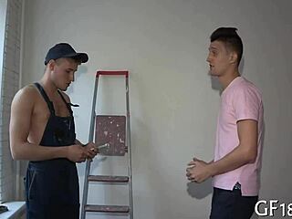 nice-looking petite teen beauty with small tits bends over doggystyle for rough hardcore fuck from friend