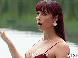 Vixen Redhead Audrey Reid Rides Cock In Steamy Outdoor Fuck