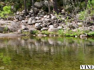 Vixen Redhead Audrey Reid Rides Cock In Steamy Outdoor Fuck