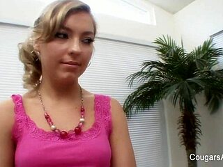 Blonde Babe's Wet Pussy and Tits Explored in Steamy Lesbian Fuck