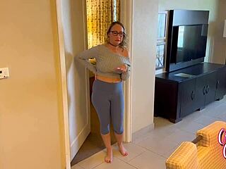 Petite Blonde Friend's Mom Begs for My Big Dick in Taboo Cowgirl Ride