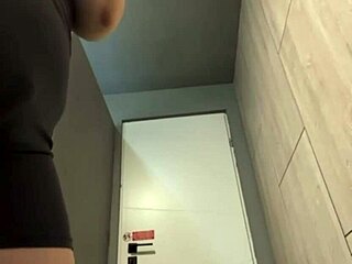 young bbw teen with fat ass and natural tits gets hard fucked to orgasm in public gym