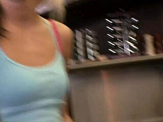 suggestive blonde milf cougar in fishnets heels lingerie fingers shaved pussy then takes anal assfucking blowjob cumshot facial