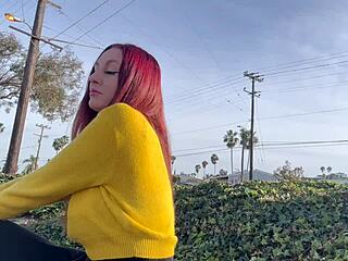 Artemisia Love Lights Up Outdoors In Smoky Fetish Display