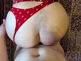 hot arab stepmom with white ass gets fucked doggystyle bent over riding cowgirl in intense sex