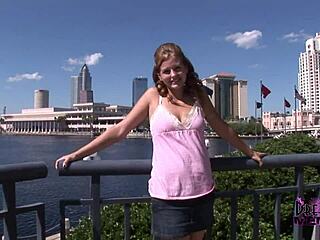 staci flashes shaved pussy publicly smoking hot