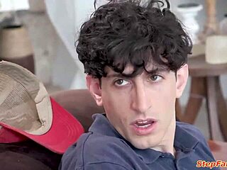 milf mother-in-law catches jerking demands bold deepthroat titty fuck