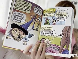 Torbe Gifts Book to Tattooed Redhead Silvia Onfire for Bedroom Fuck