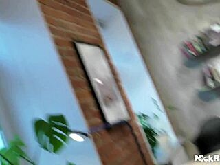 A Tuvan Wife Deepthroats Military Man's Cock in Quick Cheating Fuck