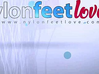 Tattooed brunette suicide girl rips leggings to smoke cigarette in sheer pantyhose