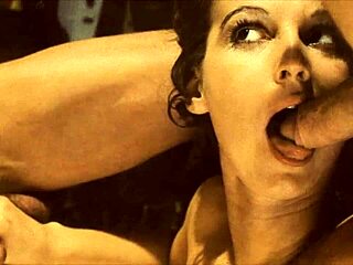 Retro hairy beaver threesome with blowjobs anal fucking group fun