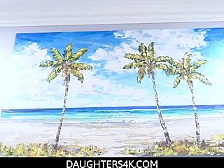 serena santos my cute latina stepdaughter begs to ride stepdad's cock pov