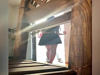 Mexican college nerd Sophia Belle seduces delivery guy with petite ass outdoors