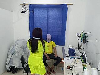 you won't believe this slutty milf designer flashing her big natural tits at work now