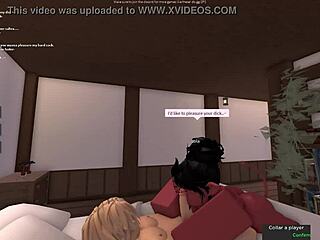 roblox devil bitch drops to knees craving thick cock