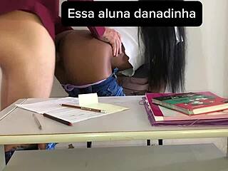 Teacher And Student Share Secret Classroom Moments During Recess