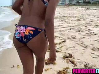 Having fun riding my ebony step cousin's shaved pussy in the car taboo style