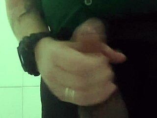security chick from shop sneaks to bathroom for solo masturbation amateurs caught on cam