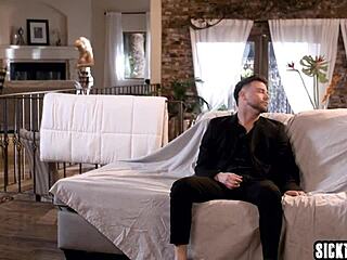 ivy wolfe moans riding seth gamble's big dick in first hardcore couple session