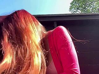 hey italian milf artemisia's outdoor hair fetish rocks 🌿💋