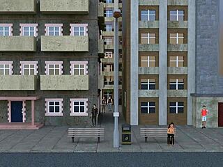 Nasty city game rips clothes for bukkake blowbang