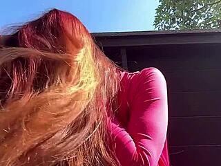 hey italian milf artemisia's outdoor hair fetish rocks 🌿💋