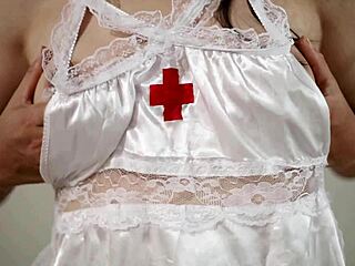 Sexy Asian Nurse in Miniskirt Masturbates Hot in Hospital