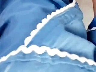 Slave worships teen mistress feet in jeans full humiliation video