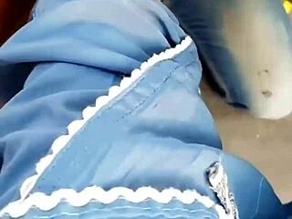 Slave worships teen mistress feet in jeans full humiliation video