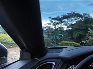 i spot a cute latina teen on the road and we dive into risky public anal quickie