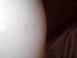 man eagerly sucks massive tranny cock close up