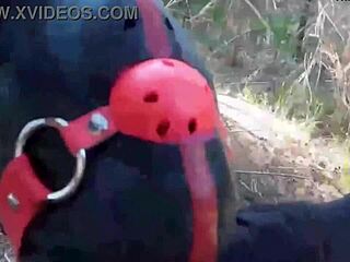 check this milf ball gag tease in her rough anal clips