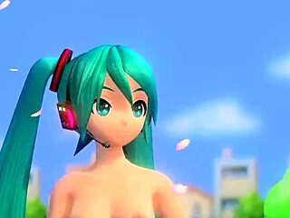 Hatsune Miku nude mod goddess shows big tits ass 😍🔥🍑