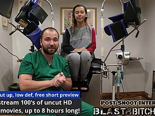 Kalani Luana sucks doctor cock twice then fucks missionary pov