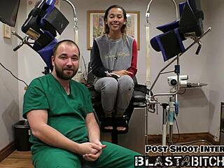 Kalani Luana sucks doctor cock twice then fucks missionary pov