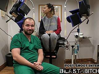 Kalani Luana sucks doctor cock twice then fucks missionary pov