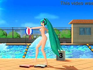 Hatsune Miku nude mod goddess shows big tits ass 😍🔥🍑